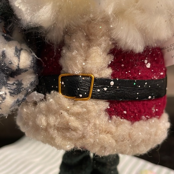 Father Christmas stands proudly with his fluffy beard, pine branches and snow - Picture 4 of 10